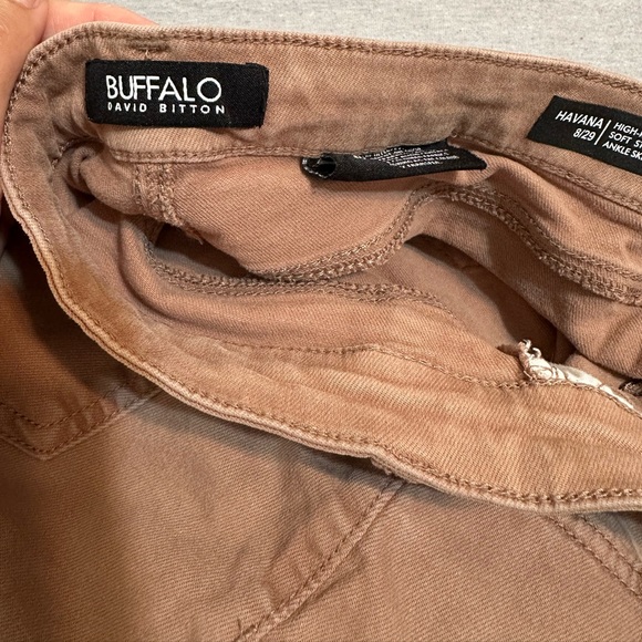 BUFFALO DAVID BITTON Havana High Rise Ankle Skinny Jeans Terracotta Brown EUC - Picture 6 of 9